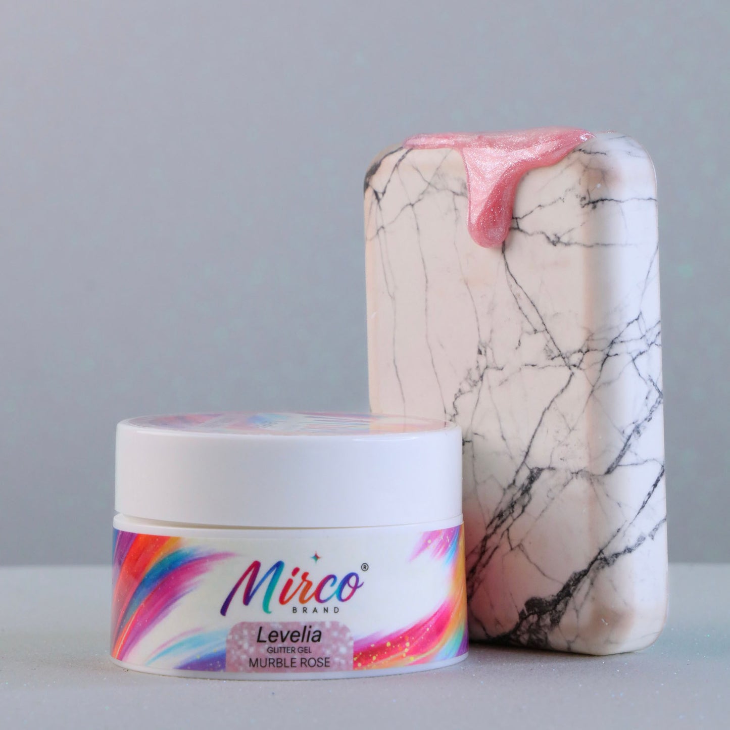Levelia Glitter Gel - Murble Rose