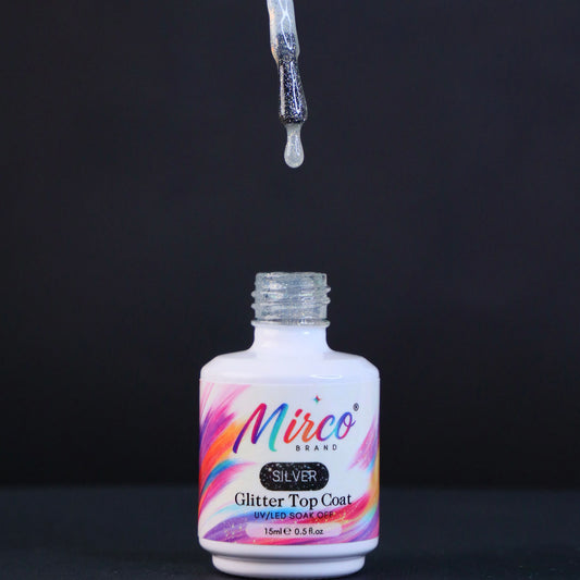 Top Coat - Silver Glitter Top Coat