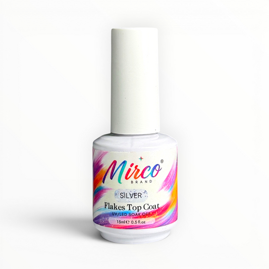 Top Coat - Silver Flakes Top Coat