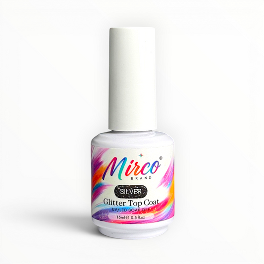 Top Coat - Silver Glitter Top Coat