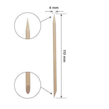 Bastoncino d'arancio EXPERT in legno 110 mm (100 pz.)
