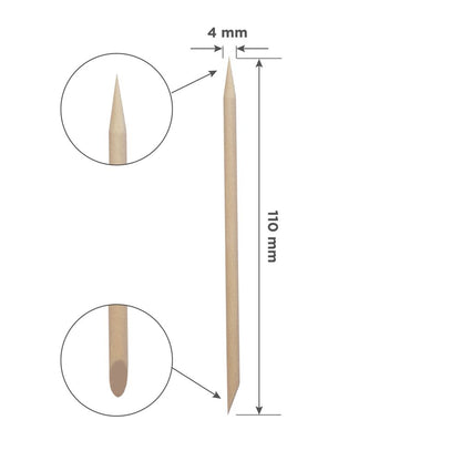 Bastoncino d'arancio EXPERT in legno 110 mm (100 pz.)