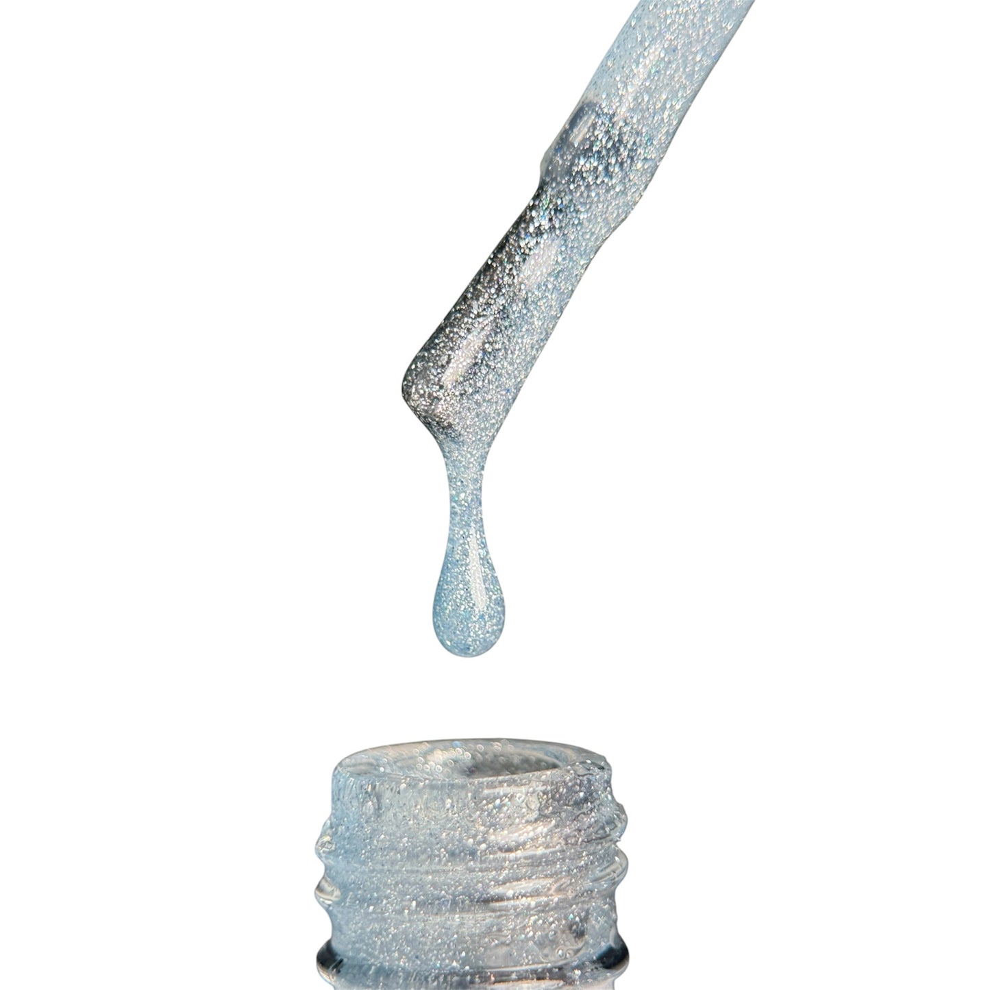 Texture Frozen Top Coat con microglitter argentati effetto ghiaccio