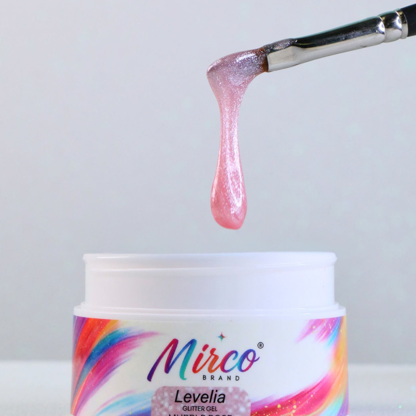 Levelia Glitter Gel - Murble Rose
