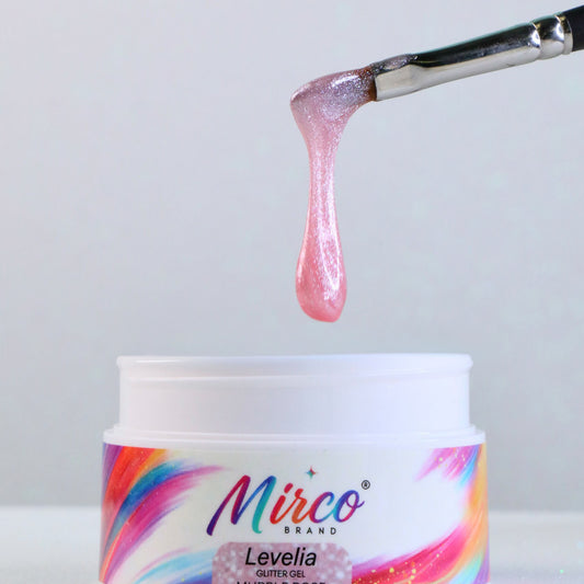 Levelia Glitter Gel - Murble Rose