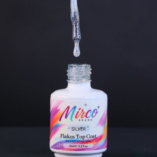 Top Coat - Silver Flakes Top Coat