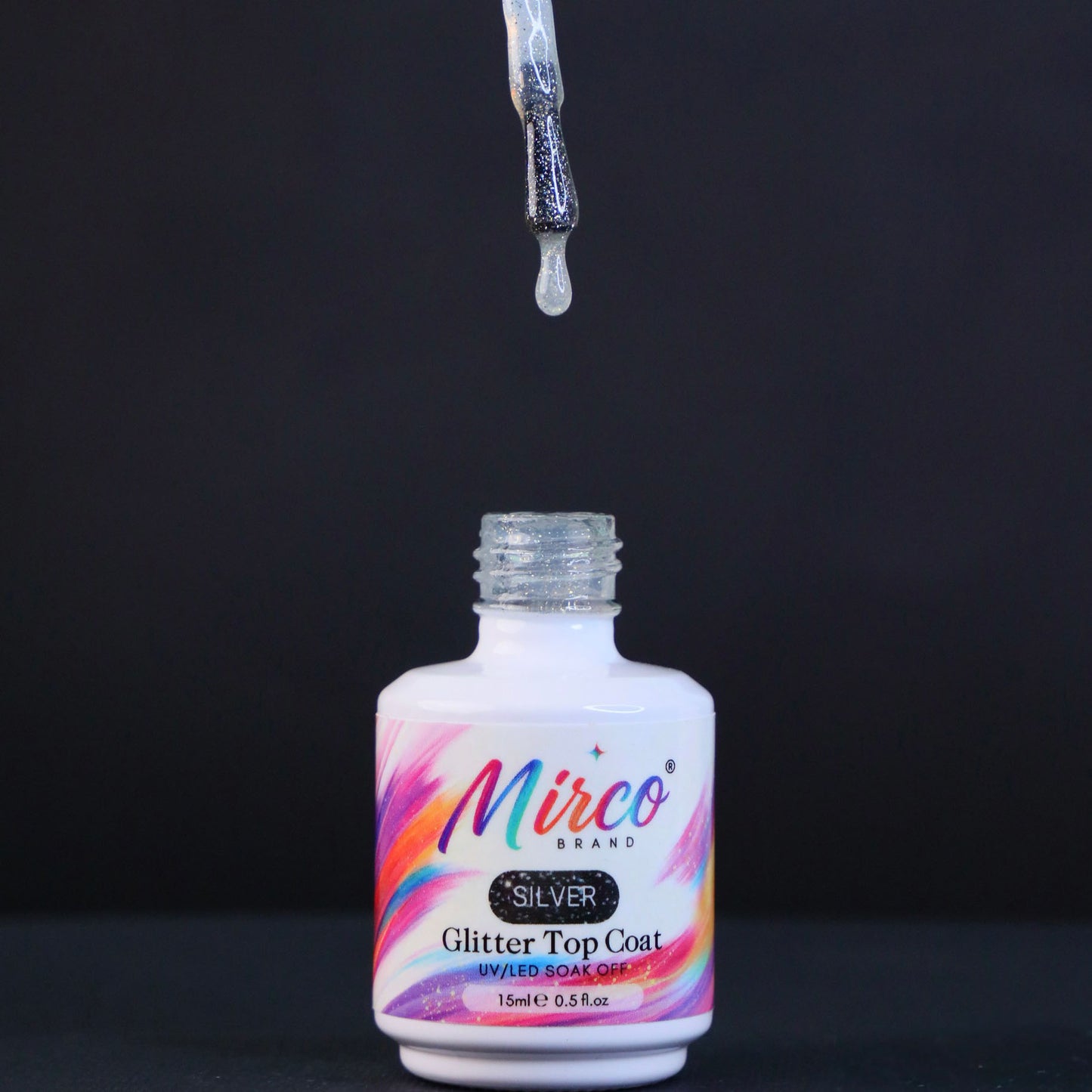 Top Coat - Silver Glitter Top Coat