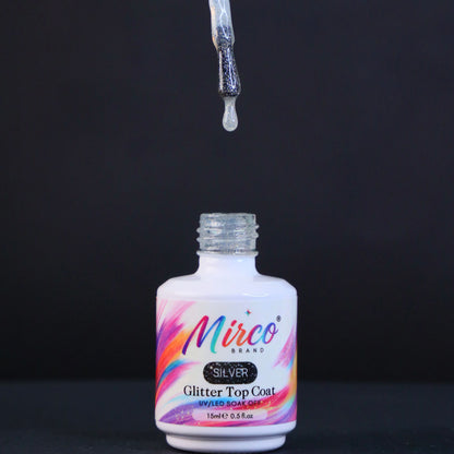 Top Coat - Silver Glitter Top Coat